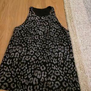 Sleeveless Leopard Blouse